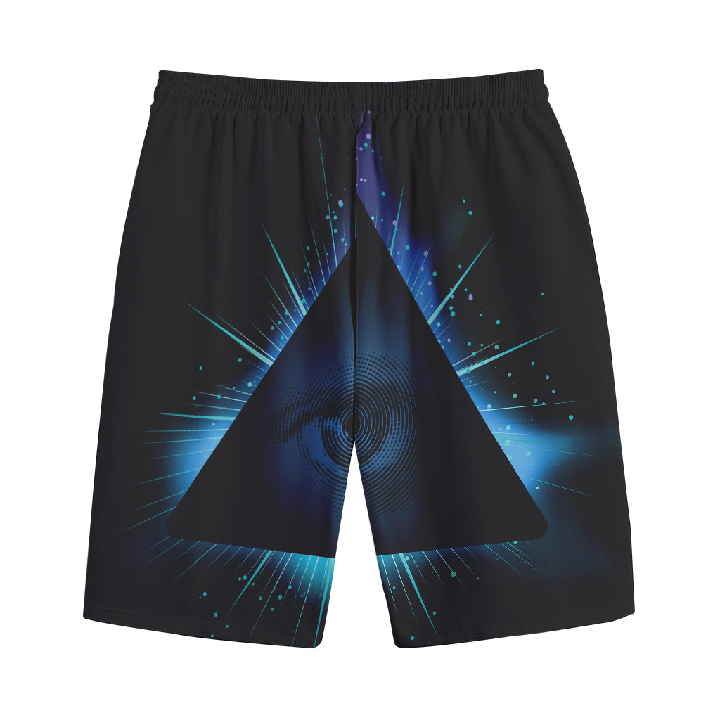 Masonic Eye All Seeing Print Cotton Shorts