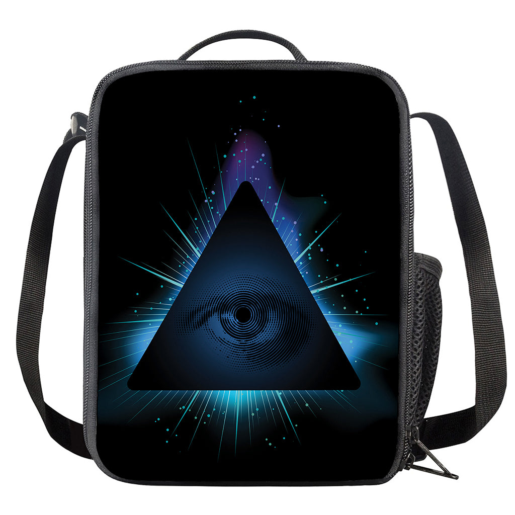 Masonic Eye All Seeing Print Crossbody Lunch Bag