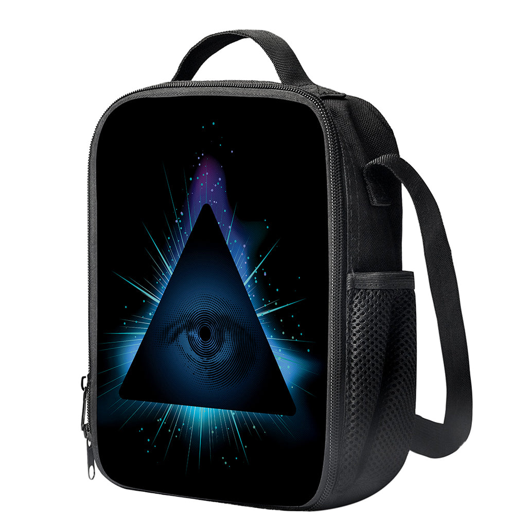 Masonic Eye All Seeing Print Crossbody Lunch Bag