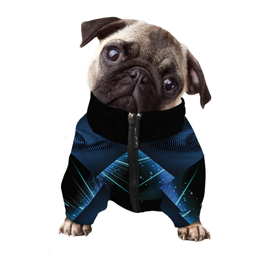 Masonic Eye All Seeing Print Dog Zip Up Jacket