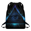 Masonic Eye All Seeing Print Drawstring Backpack