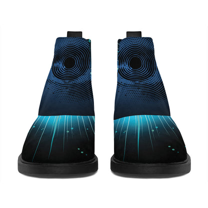 Masonic Eye All Seeing Print Flat Ankle Boots