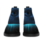 Masonic Eye All Seeing Print Flat Ankle Boots