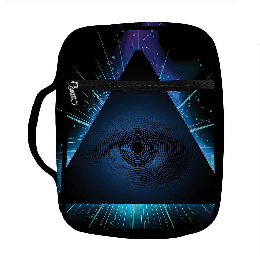 Masonic Eye All Seeing Print Front Pocket Bible Bag