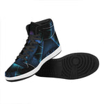 Masonic Eye All Seeing Print High Top Leather Sneakers
