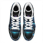 Masonic Eye All Seeing Print High Top Leather Sneakers