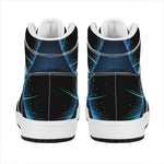 Masonic Eye All Seeing Print High Top Leather Sneakers