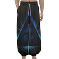 Masonic Eye All Seeing Print Lantern Pants