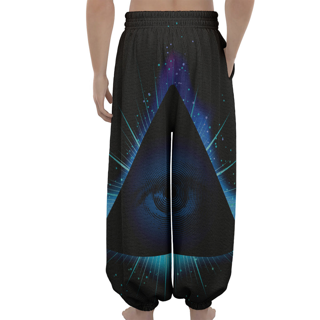Masonic Eye All Seeing Print Lantern Pants