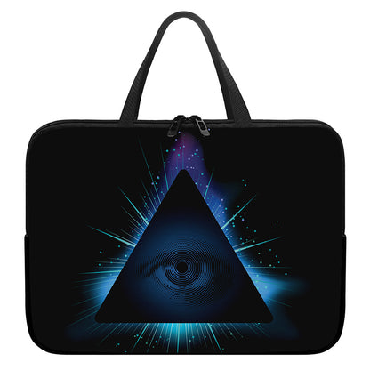 Masonic Eye All Seeing Print Laptop Sleeve With Handle