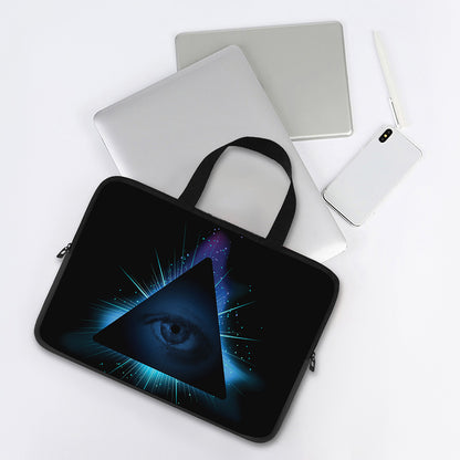 Masonic Eye All Seeing Print Laptop Sleeve With Handle