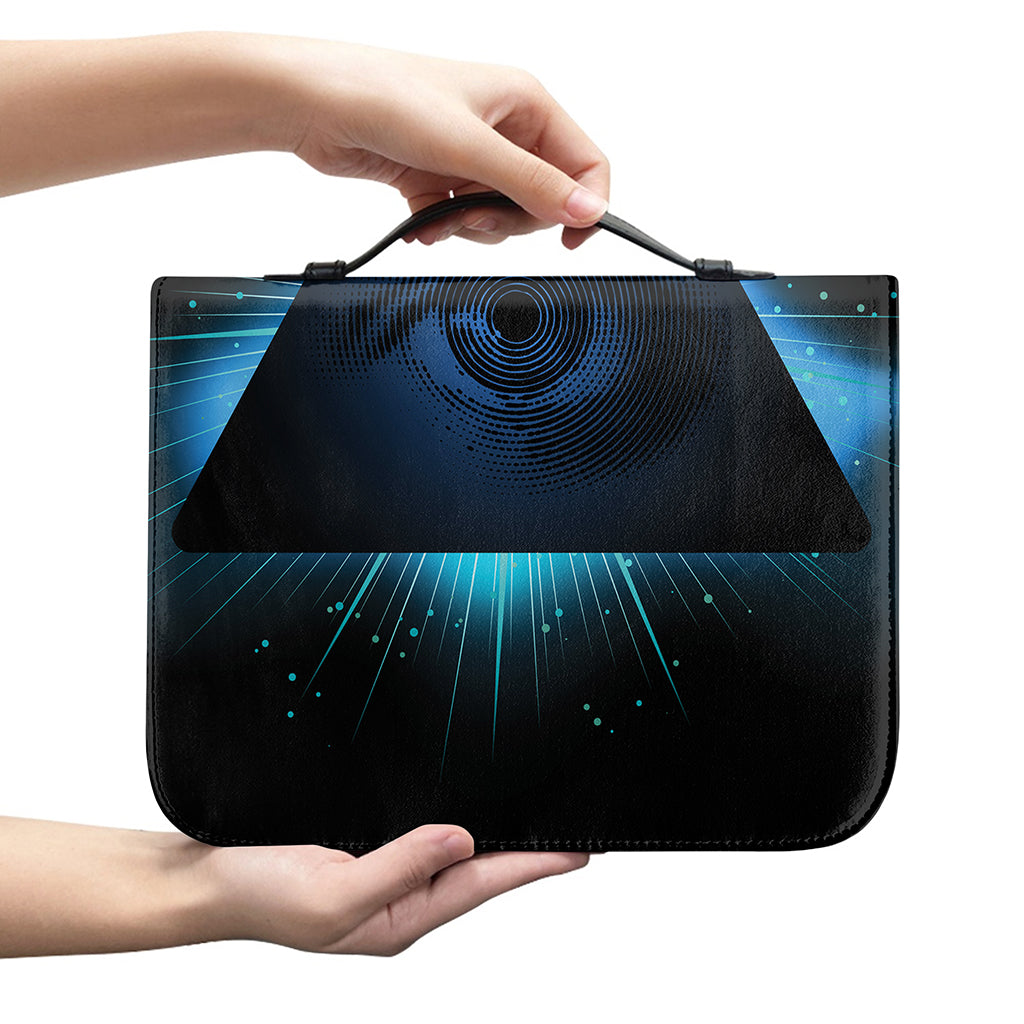 Masonic Eye All Seeing Print Leather Bible Cover