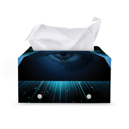 Masonic Eye All Seeing Print Leather Tissue Box Cover