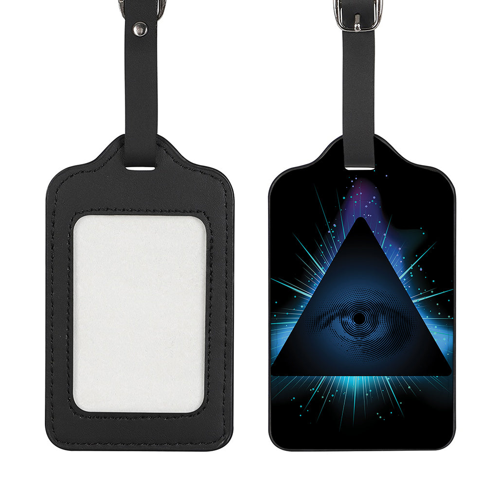 Masonic Eye All Seeing Print Luggage Tag
