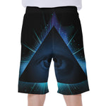 Masonic Eye All Seeing Print Men's Beach Shorts