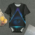 Masonic Eye All Seeing Print Men's Bodysuit