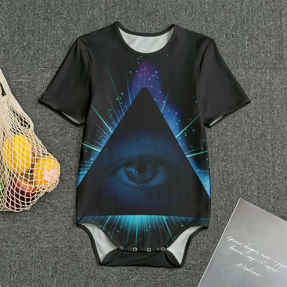 Masonic Eye All Seeing Print Men's Bodysuit
