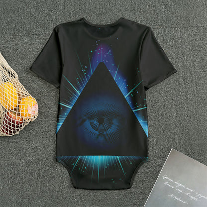 Masonic Eye All Seeing Print Men's Bodysuit