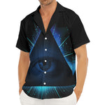 Masonic Eye All Seeing Print Men's Deep V-Neck Shirt