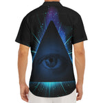Masonic Eye All Seeing Print Men's Deep V-Neck Shirt