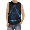 Masonic Eye All Seeing Print Men's Fitness Tank Top