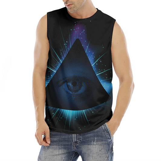 Masonic Eye All Seeing Print Men's Fitness Tank Top