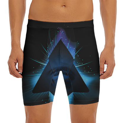 Masonic Eye All Seeing Print Men's Long Boxer Briefs