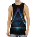 Masonic Eye All Seeing Print Men's Muscle Tank Top