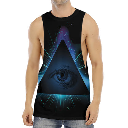 Masonic Eye All Seeing Print Men's Muscle Tank Top