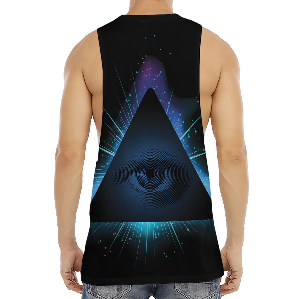 Masonic Eye All Seeing Print Men's Muscle Tank Top