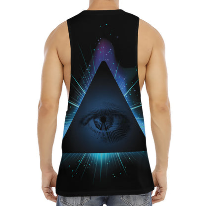 Masonic Eye All Seeing Print Men's Muscle Tank Top