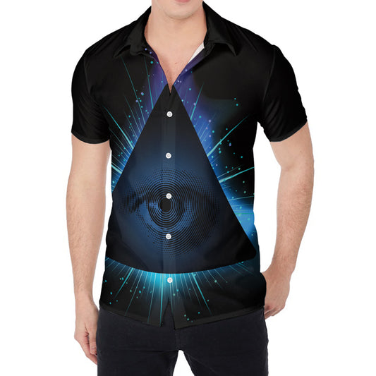 Masonic Eye All Seeing Print Men's Shirt