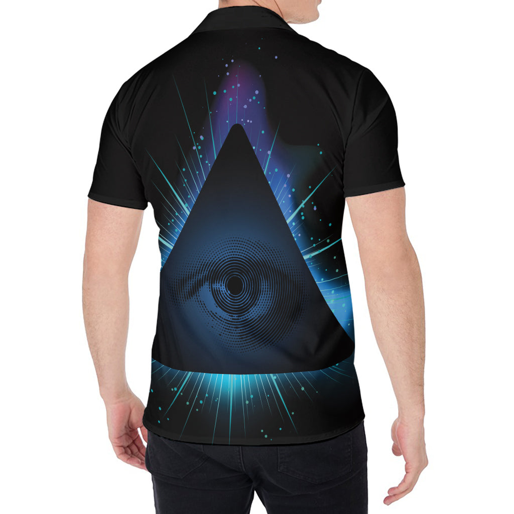 Masonic Eye All Seeing Print Men's Shirt