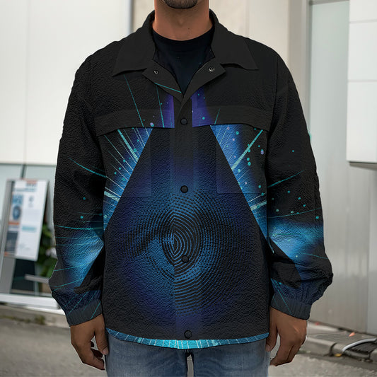 Masonic Eye All Seeing Print Men's Shirt Jacket