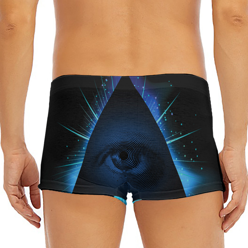 Masonic Eye All Seeing Print Men's Short Boxer Briefs