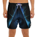 Masonic Eye All Seeing Print Men's Split Running Shorts