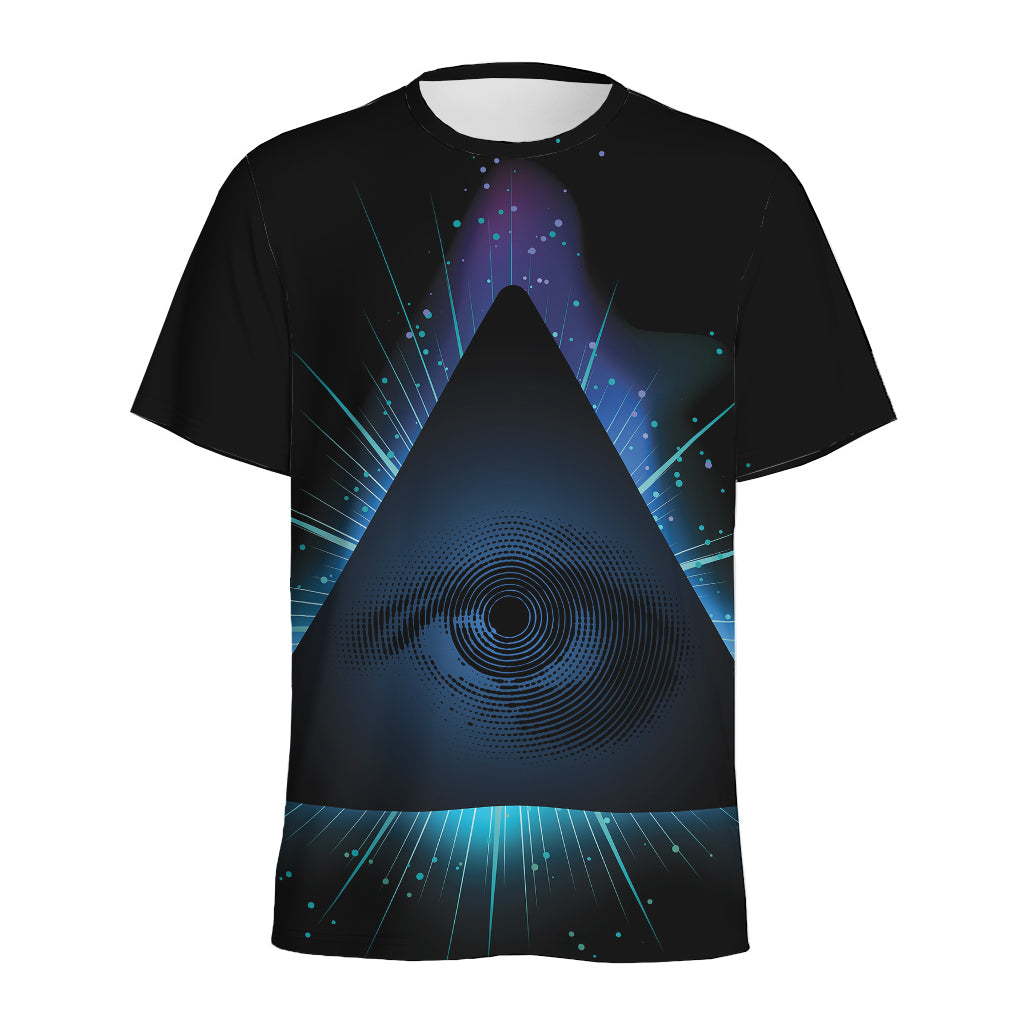 Masonic Eye All Seeing Print Men's Sports T-Shirt