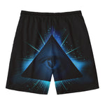 Masonic Eye All Seeing Print Men's Swim Trunks
