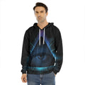 Masonic Eye All Seeing Print Men's Velvet Pullover Hoodie