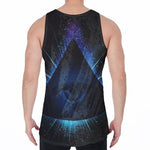 Masonic Eye All Seeing Print Men's Velvet Tank Top