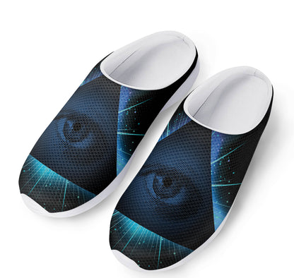 Masonic Eye All Seeing Print Mesh Casual Shoes