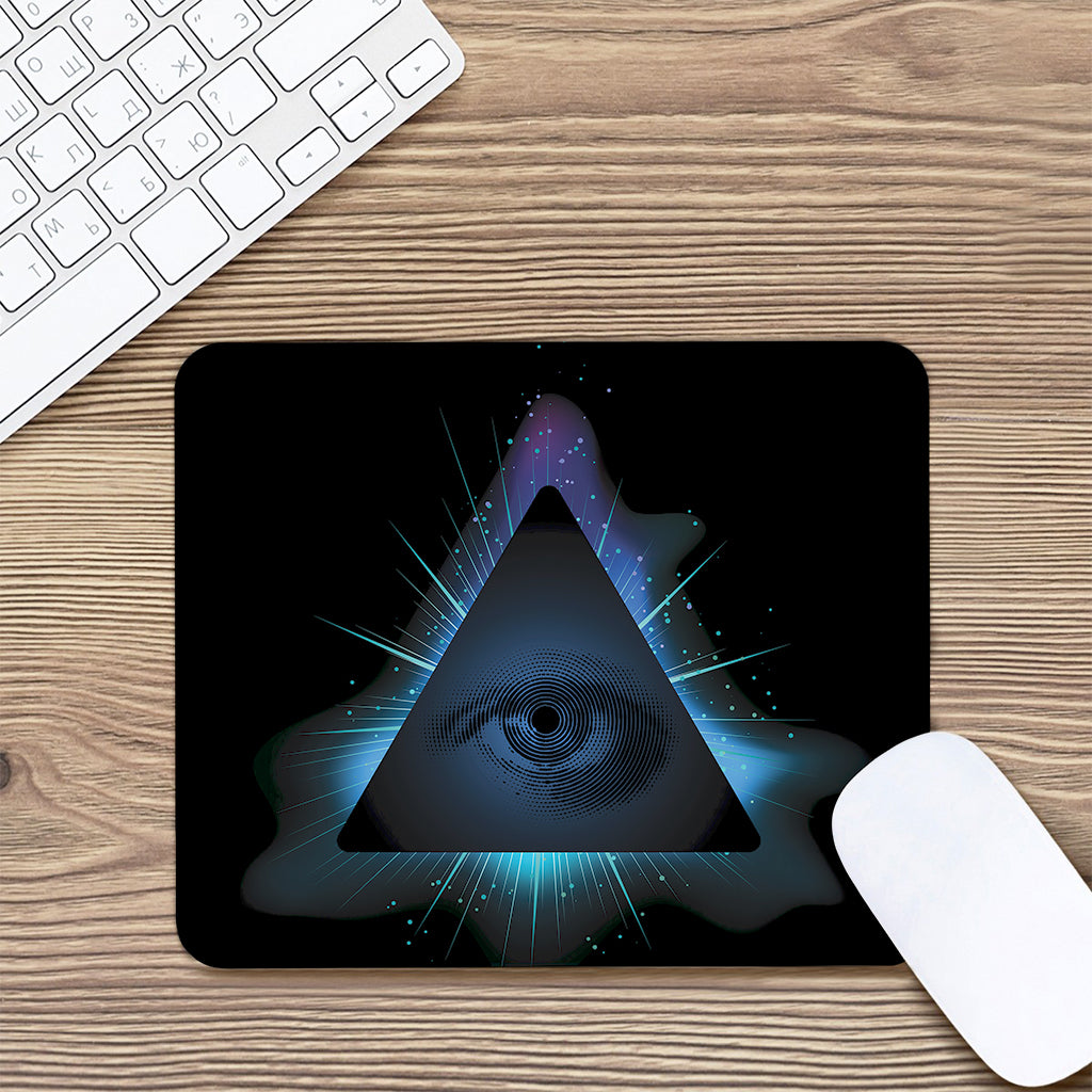 Masonic Eye All Seeing Print Mouse Pad