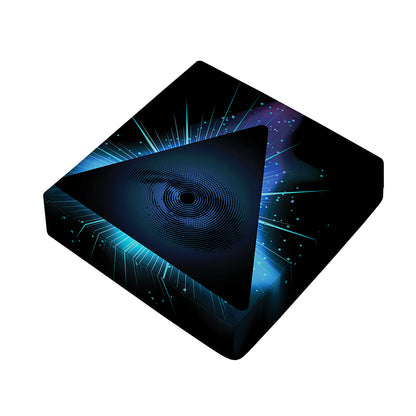 Masonic Eye All Seeing Print Outdoor Seat Cushion Cover