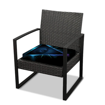 Masonic Eye All Seeing Print Outdoor Seat Cushion Cover