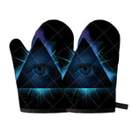 Masonic Eye All Seeing Print Oven Mitts