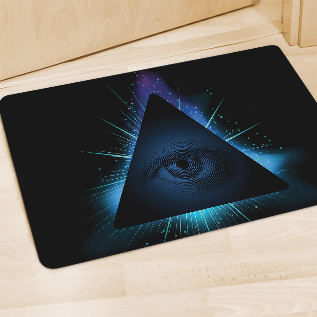 Masonic Eye All Seeing Print Polyester Doormat