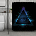 Masonic Eye All Seeing Print Polyester Shower Curtain