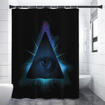 Masonic Eye All Seeing Print Premium Shower Curtain