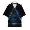 Masonic Eye All Seeing Print Rayon Hawaiian Shirt