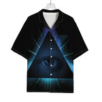 Masonic Eye All Seeing Print Rayon Hawaiian Shirt
